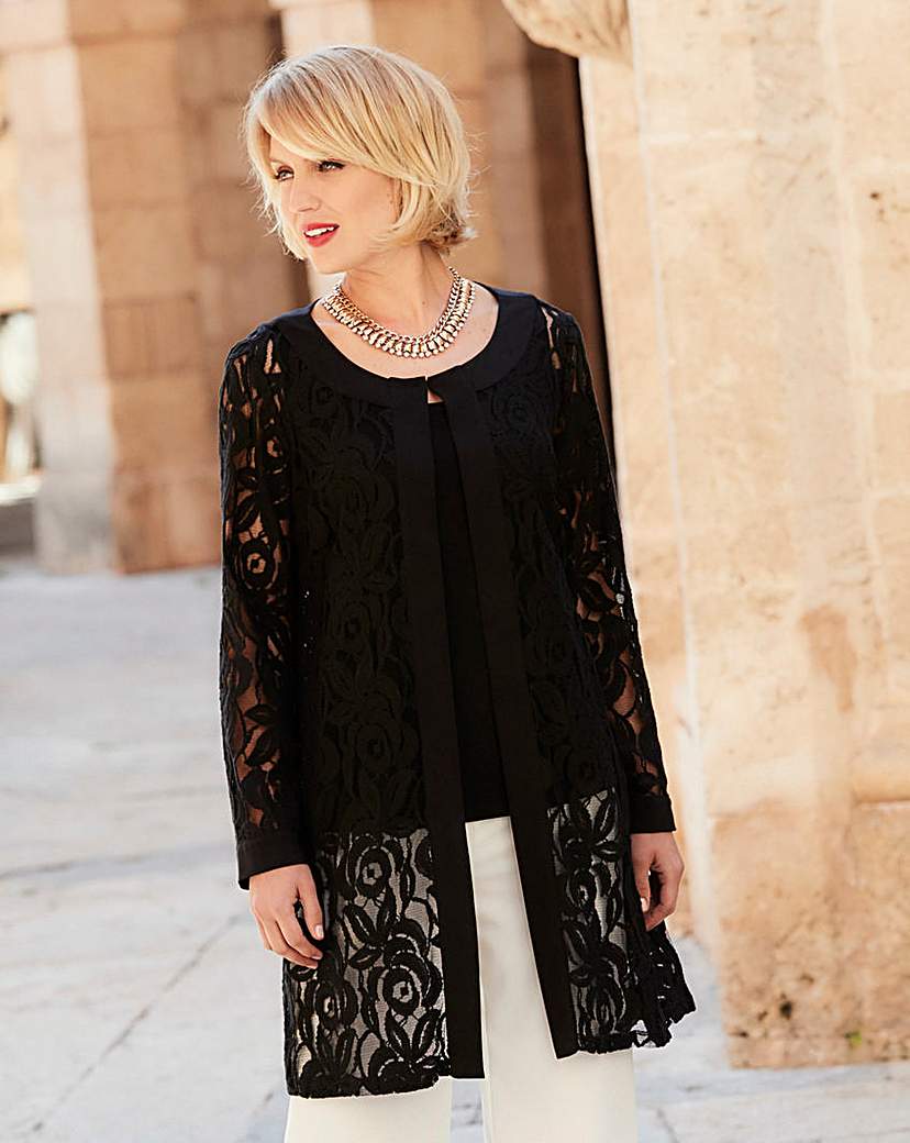 Nightingales Lace Unlined Jacket Nightingales Lace Unlined Jacket