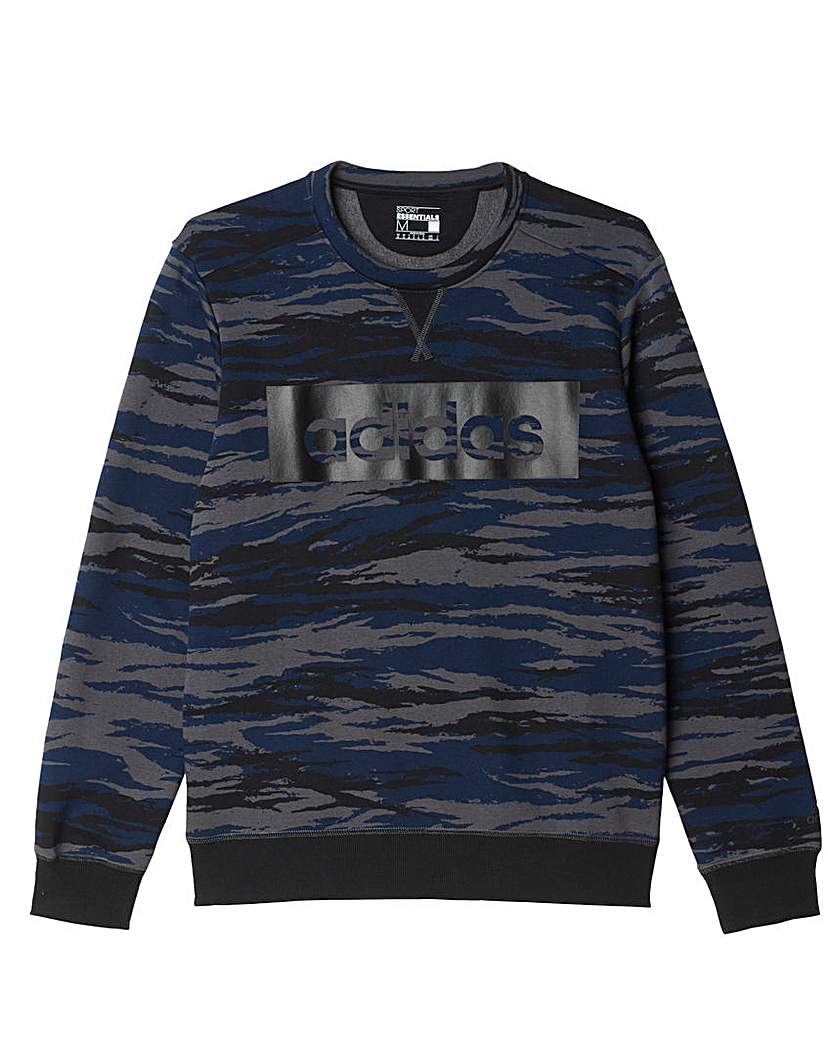 adidas Camo Crew Neck Sweatshirt adidas Camo Crew Neck Sweatshirt