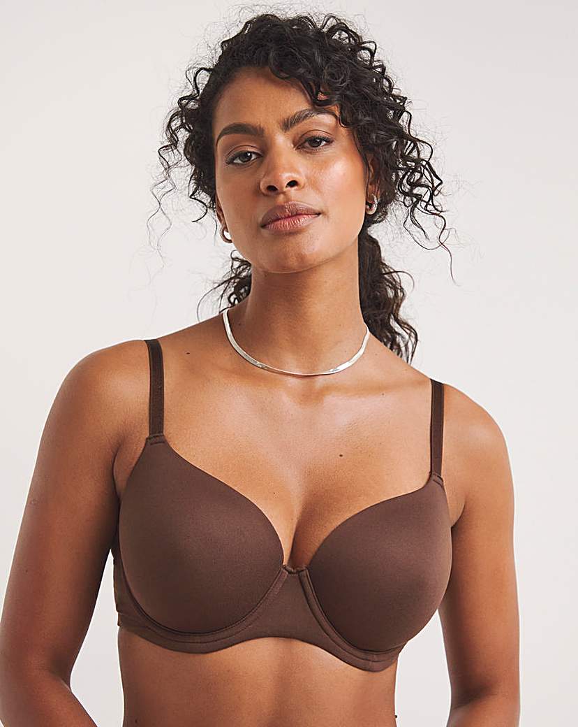 Feather Touch Tshirt Bra Nude 1