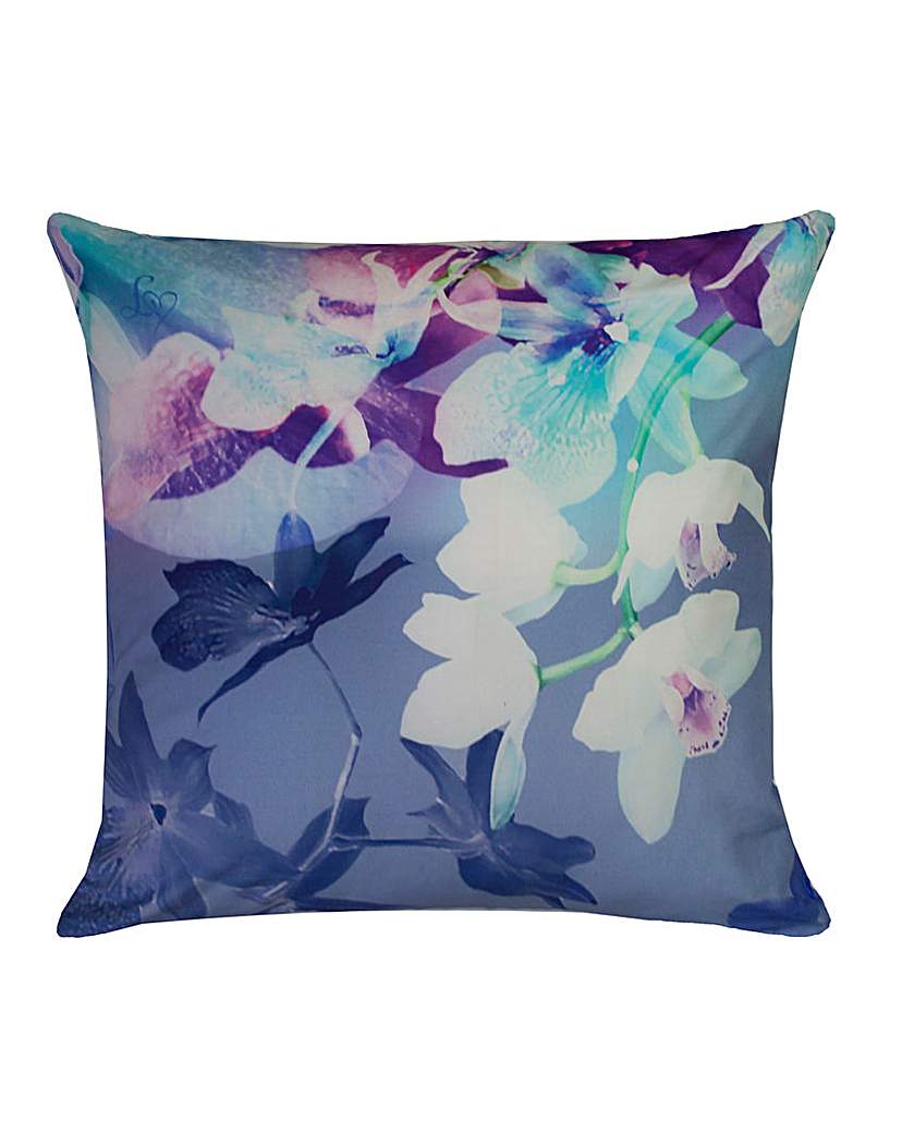 Lipsy Mirrored Orchid Filled Cushion Lipsy Mirrored Orchid Filled Cushion