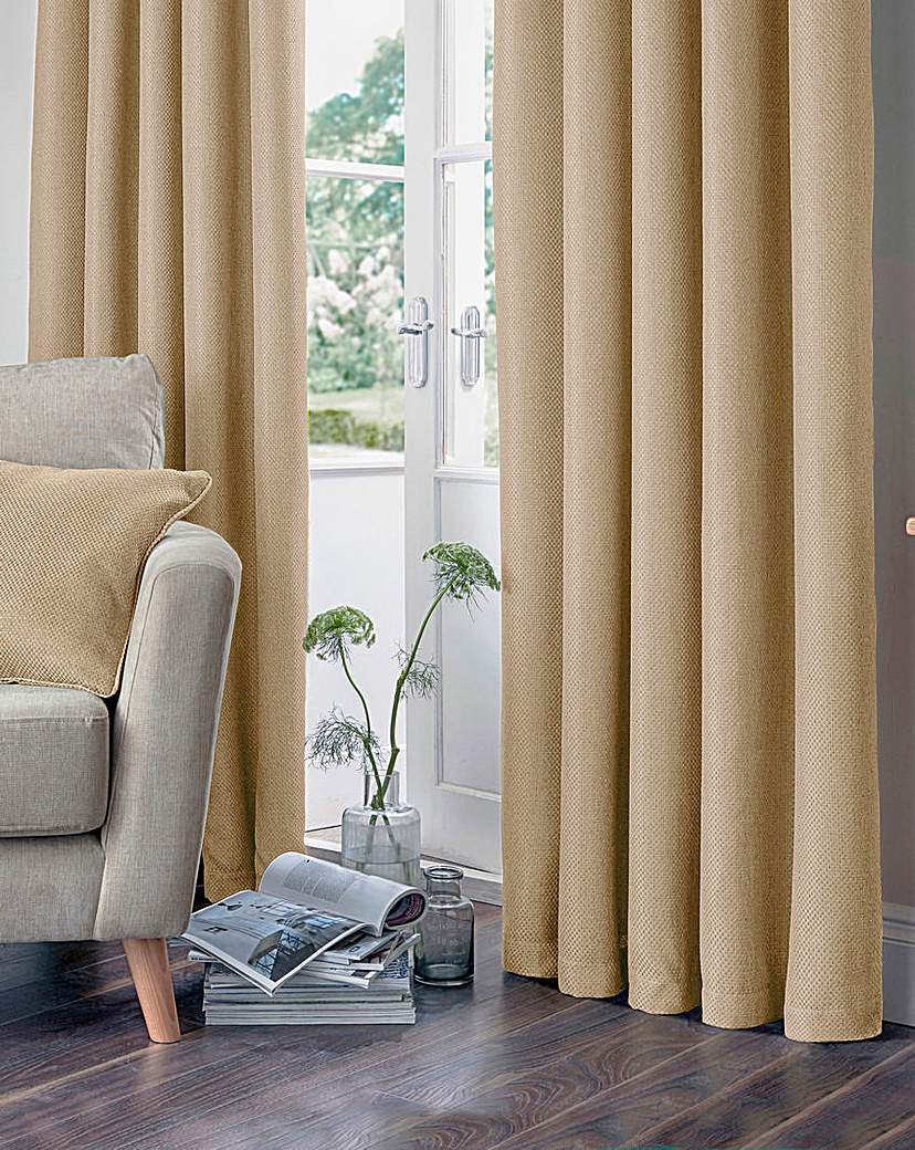 Basket Weave Lined Eyelet Curtains Basket Weave Lined Eyelet Curtains