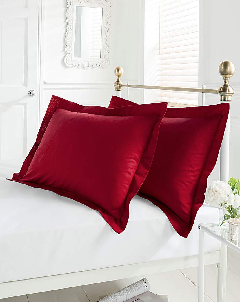 Easy-Care Plain-Dyed Oxford Pillowcases Easy-Care Plain-Dyed Oxford Pillowcases