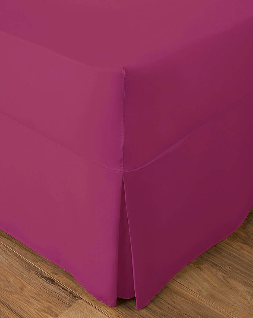 Easy-Care Plain Fitted Valance Sheet Easy-Care Plain Fitted Valance Sheet