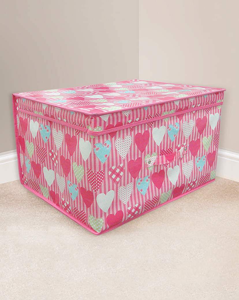 Hearts Large Storage Chest Hearts Large Storage Chest