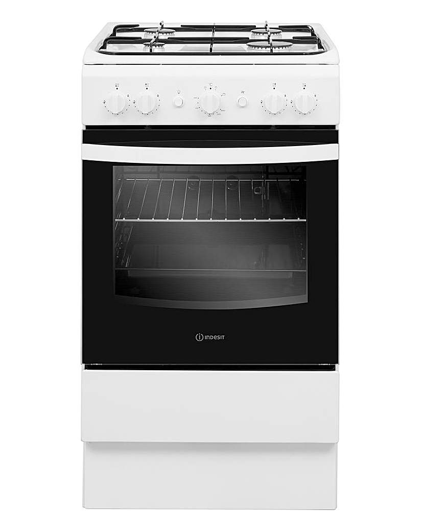 Indesit IS5G1KMW Gas Single Cooker + Ins