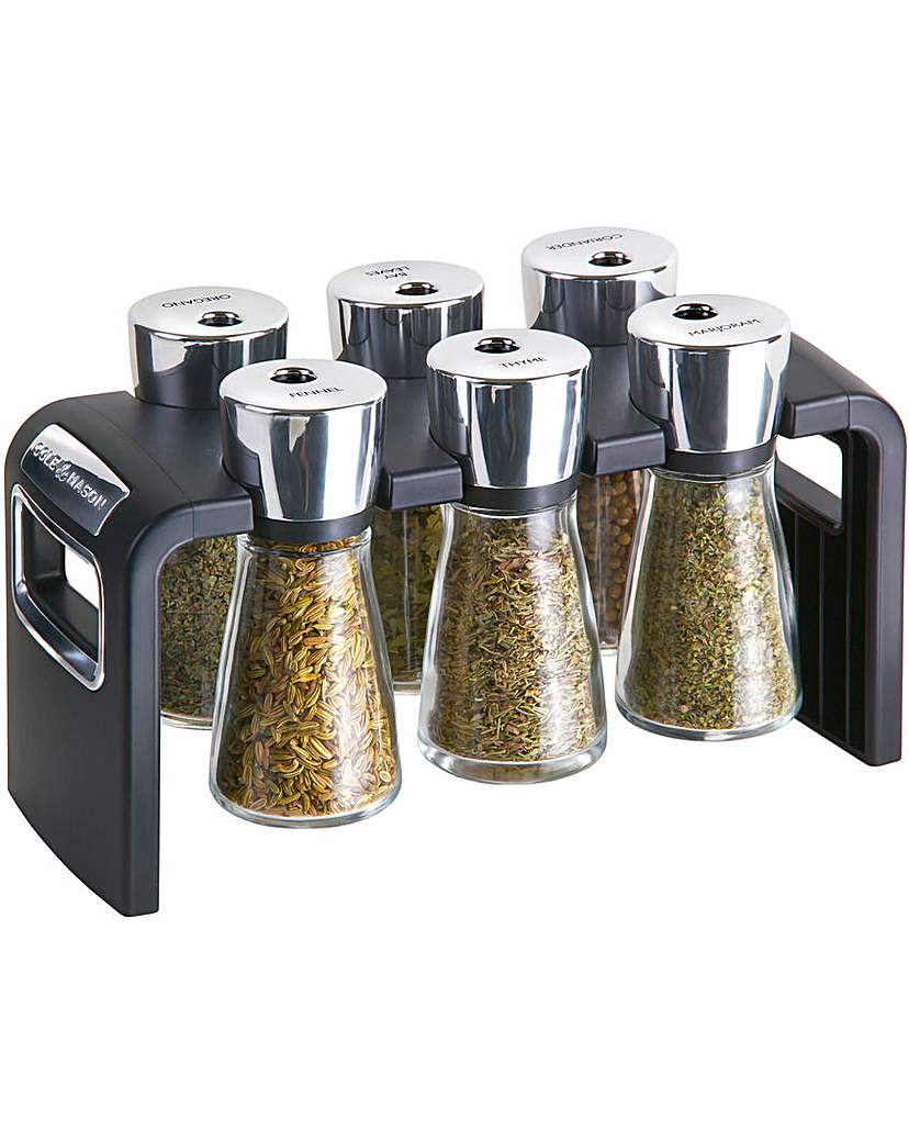 Cole & Mason Shaw spice rack 6 jar Cole & Mason Shaw spice rack 6 jar