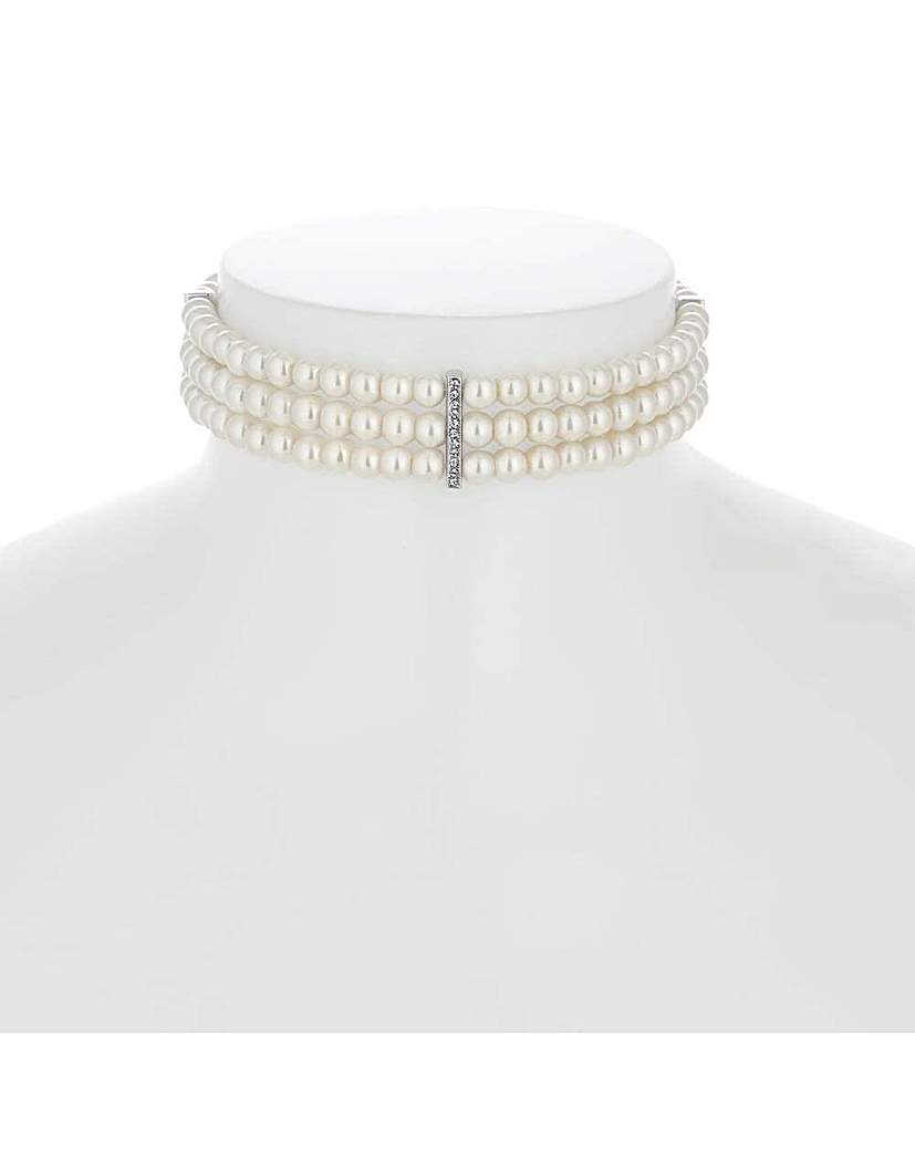 Jon Richard triple pearl choker necklace Jon Richard triple pearl choker necklace