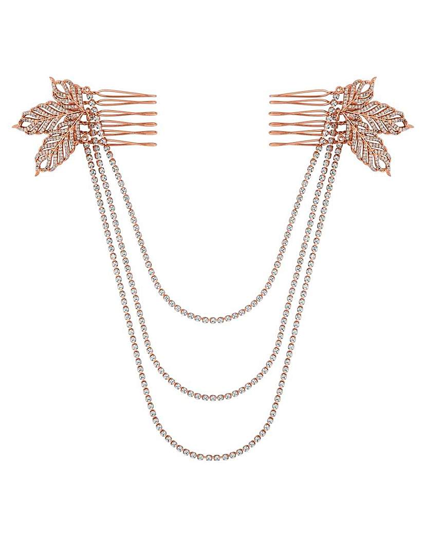 Jon Richard feather double hair comb Jon Richard feather double hair comb