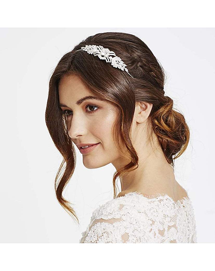 Jon Richard Pave Swirl Headband Jon Richard Pave Swirl Headband