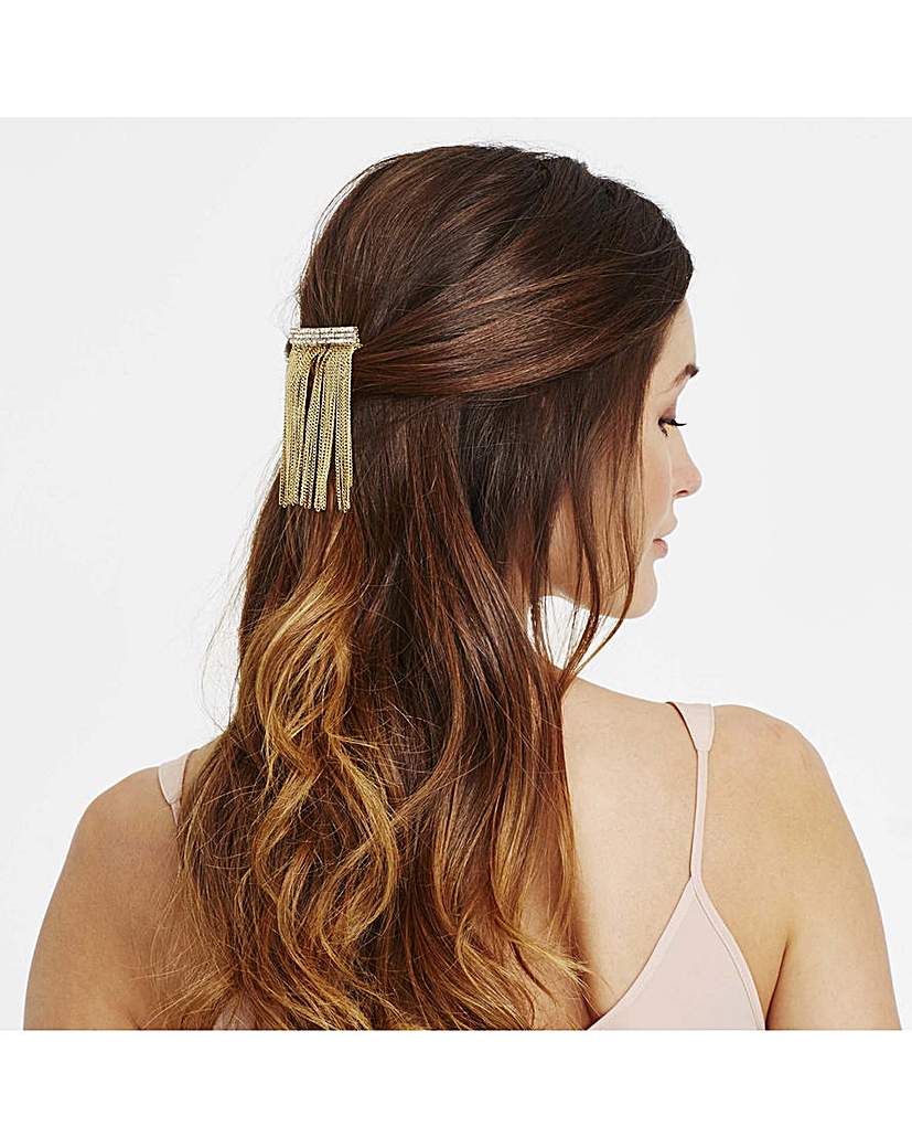Mood crystal chain fringed hair comb Mood crystal chain fringed hair comb