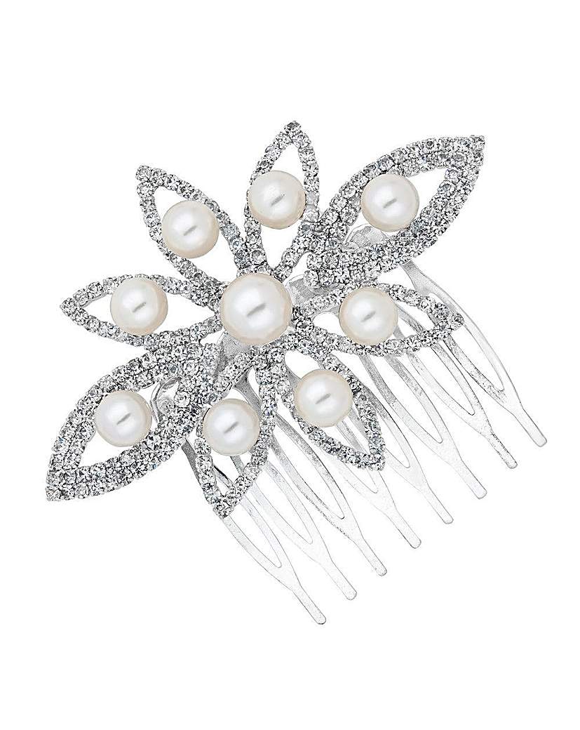 Jon Richard Pearl Diamante Hair Comb Jon Richard Pearl Diamante Hair Comb