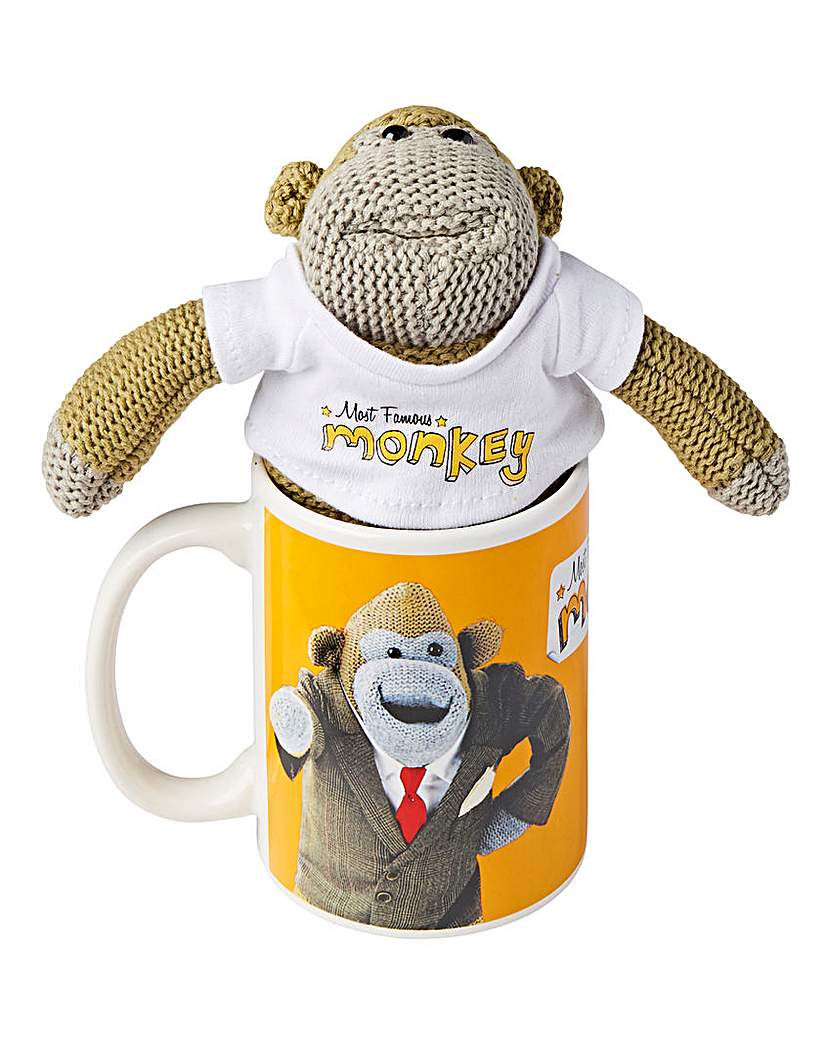 Monkey Mug and Plush Set Monkey Mug and Plush Set