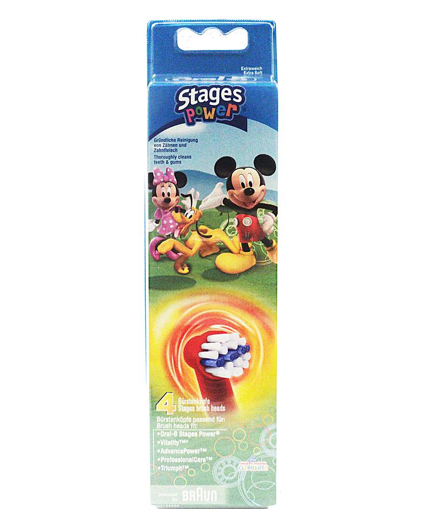 Oral B Pack of 4 Kids Disney Brush Heads Oral B Pack of 4 Kids Disney Brush Heads