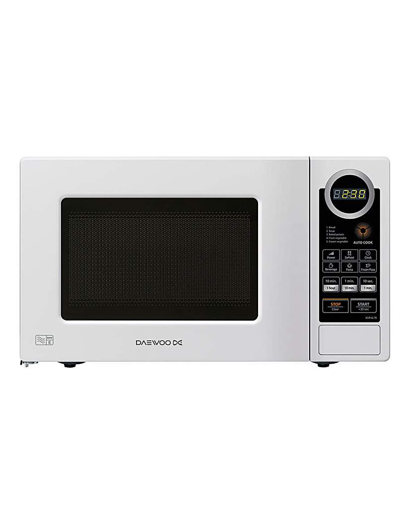 Daewoo 700W 20L Touch White Microwave Daewoo 700W 20L Touch White Microwave
