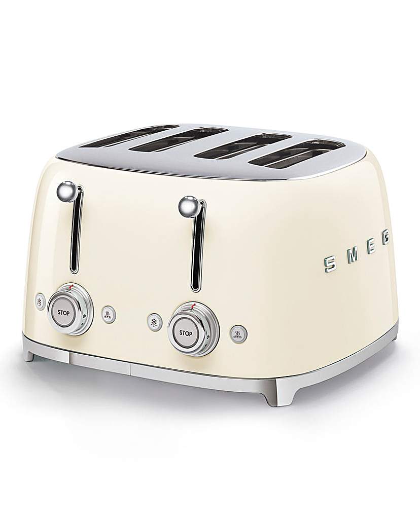 Smeg TSF03 4 Slice Cream Toaster