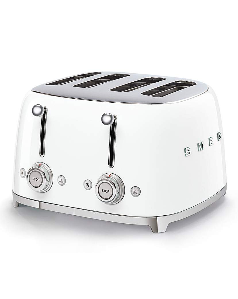 Smeg TSF03 4 Slice White Toaster