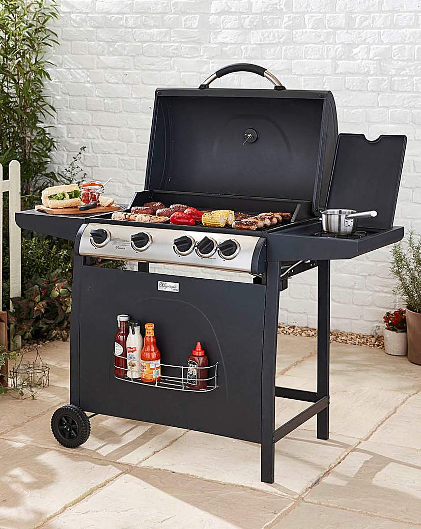 4 Burner Gas BBQ with Side Burner 4 Burner Gas BBQ with Side Burner