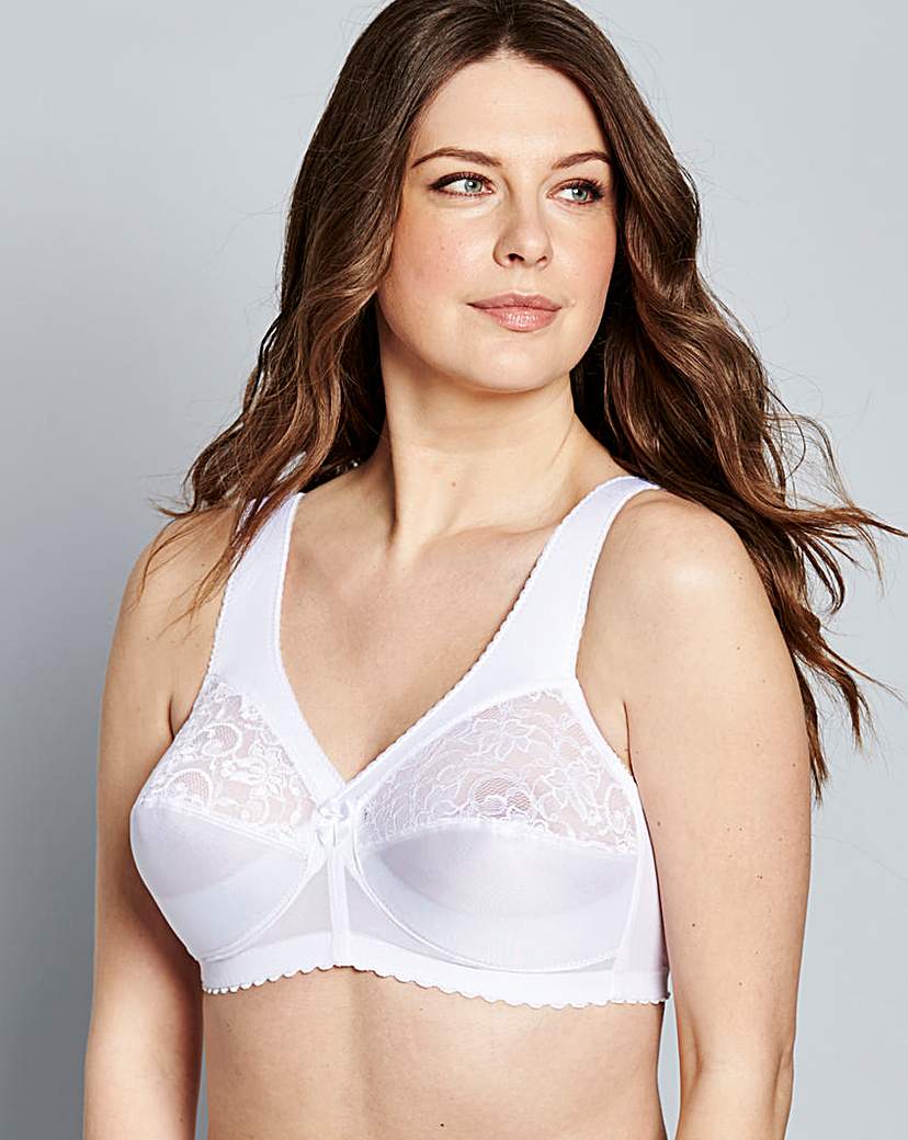 Glamorise Classic Non Wired White Bra Glamorise Classic Non Wired White Bra