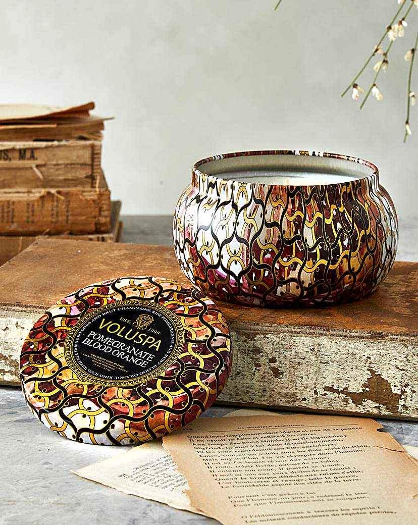 Pomegranate Orange 11oz 2Wick Candle Tin Pomegranate Orange 11oz 2Wick Candle Tin