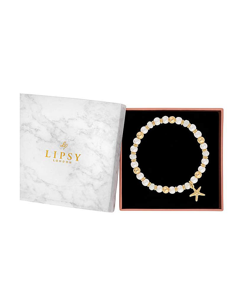 Lipsy Beaded Charm Bracelet - Gift Boxed
