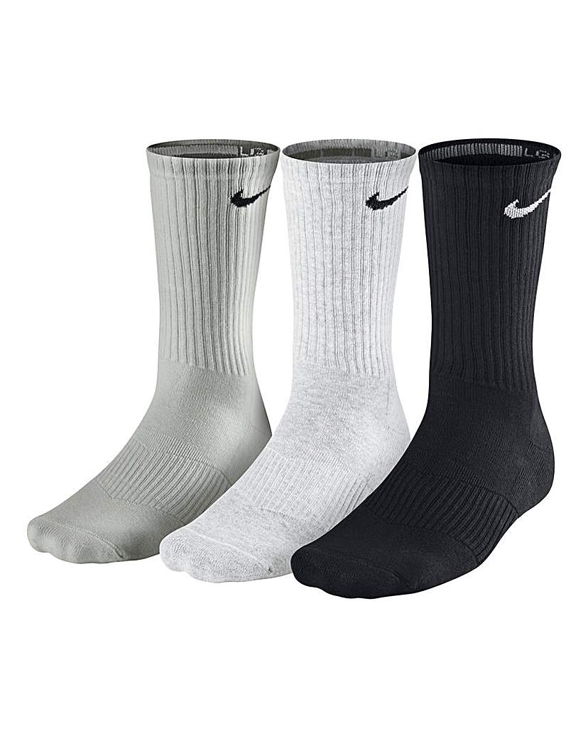 Nike Pack of 3 Cotton Cushion Socks Nike Pack of 3 Cotton Cushion Socks