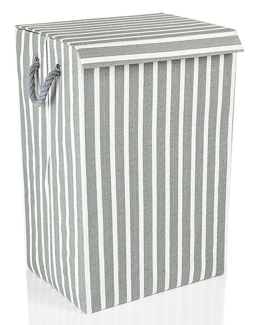 Minky Stripe Laundry Basket Minky Stripe Laundry Basket