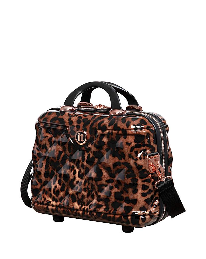 IT Luggage Leopard Vanity Case