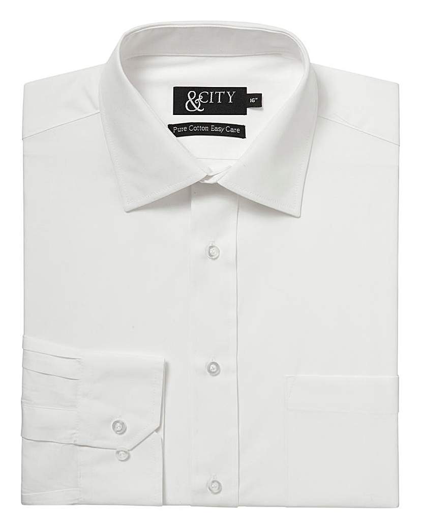 Image of &City Mighty 100% Cotton Easy Care Shirt