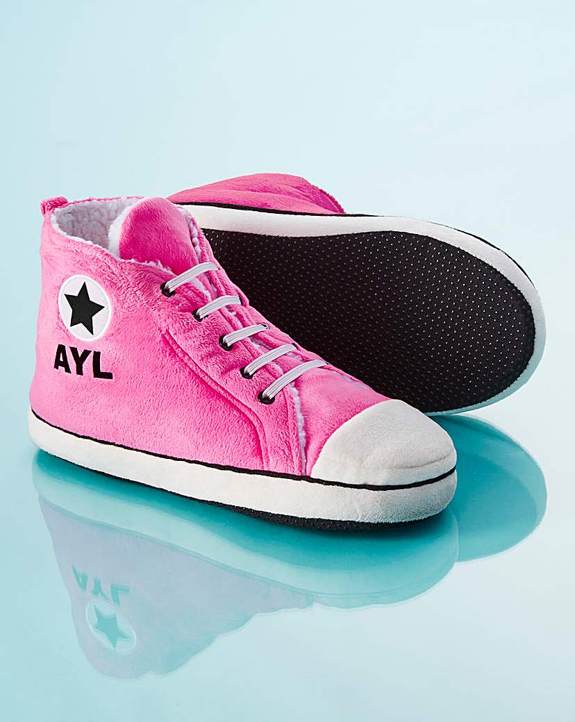 Personalised Ladies Hi-Top Slippers Personalised Ladies Hi-Top Slippers