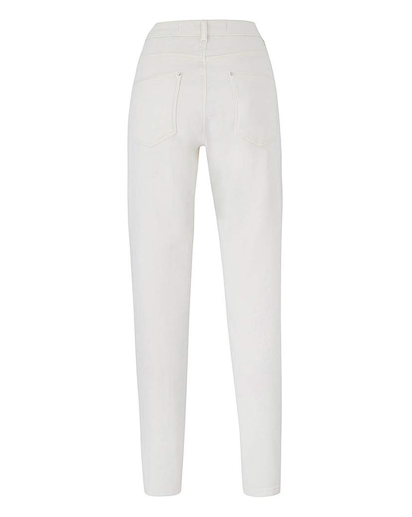 Ecru Sadie Relaxed Slim Leg Jeans Long Ecru Sadie Relaxed Slim Leg Jeans Long