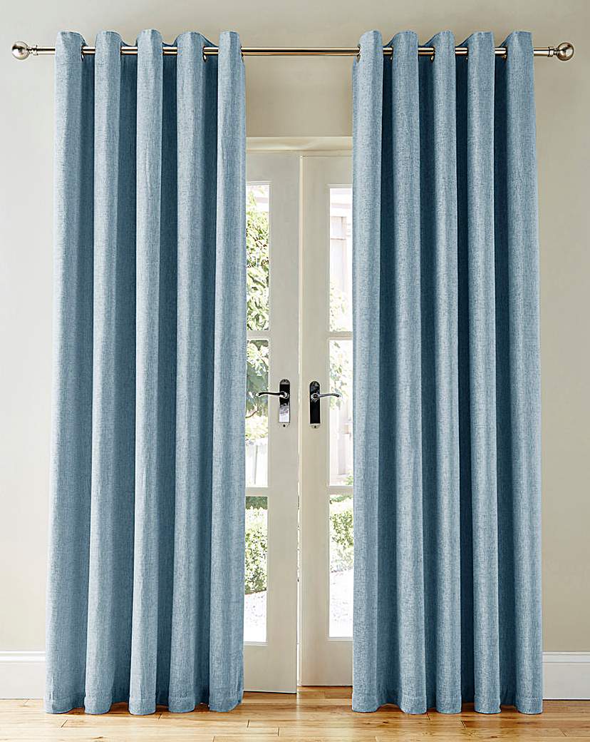 Sara Heavyweight Chenille Eyelet Curtain Sara Heavyweight Chenille Eyelet Curtain