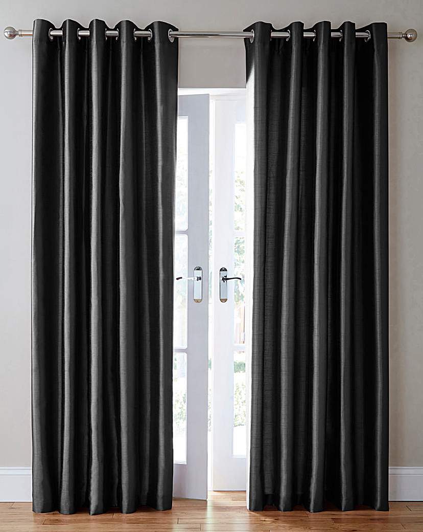 Faux Silk Eyelet Curtains Faux Silk Eyelet Curtains