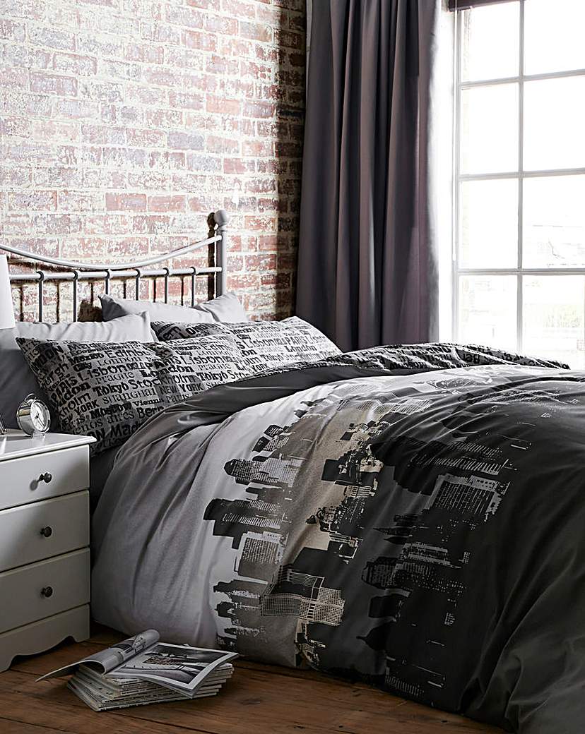 City Scape Duvet Cover Set City Scape Duvet Cover Set