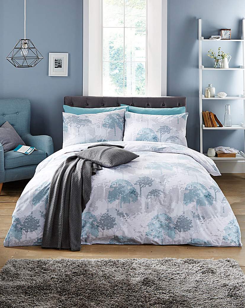 Ash Reversible Printed Duvet Cover Set Ash Reversible Printed Duvet Cover Set