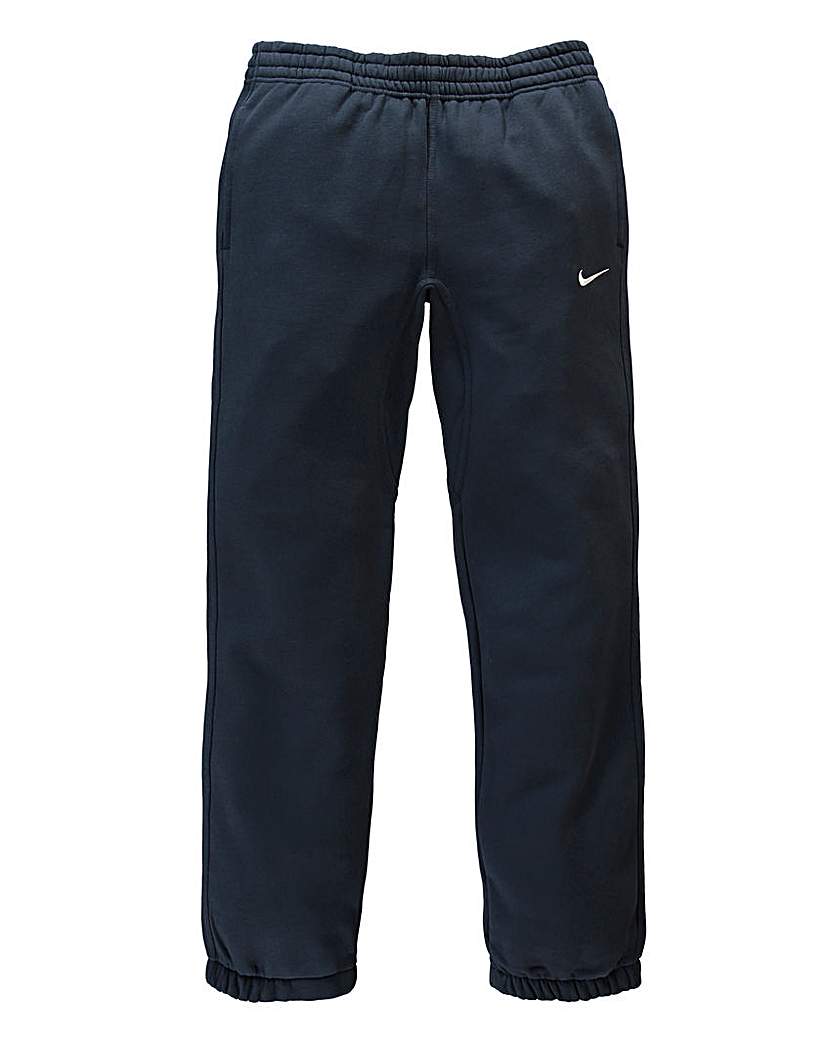 nike club casual fit cuffed joggers in dark grey