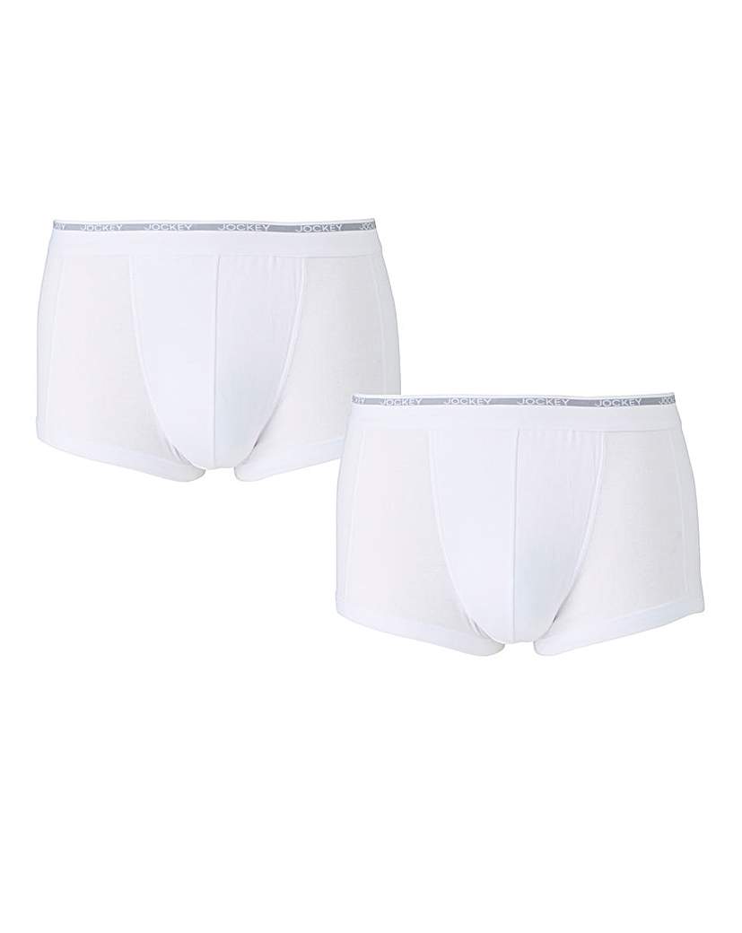 Jockey Pack of 2 White Trunks Jockey Pack of 2 White Trunks