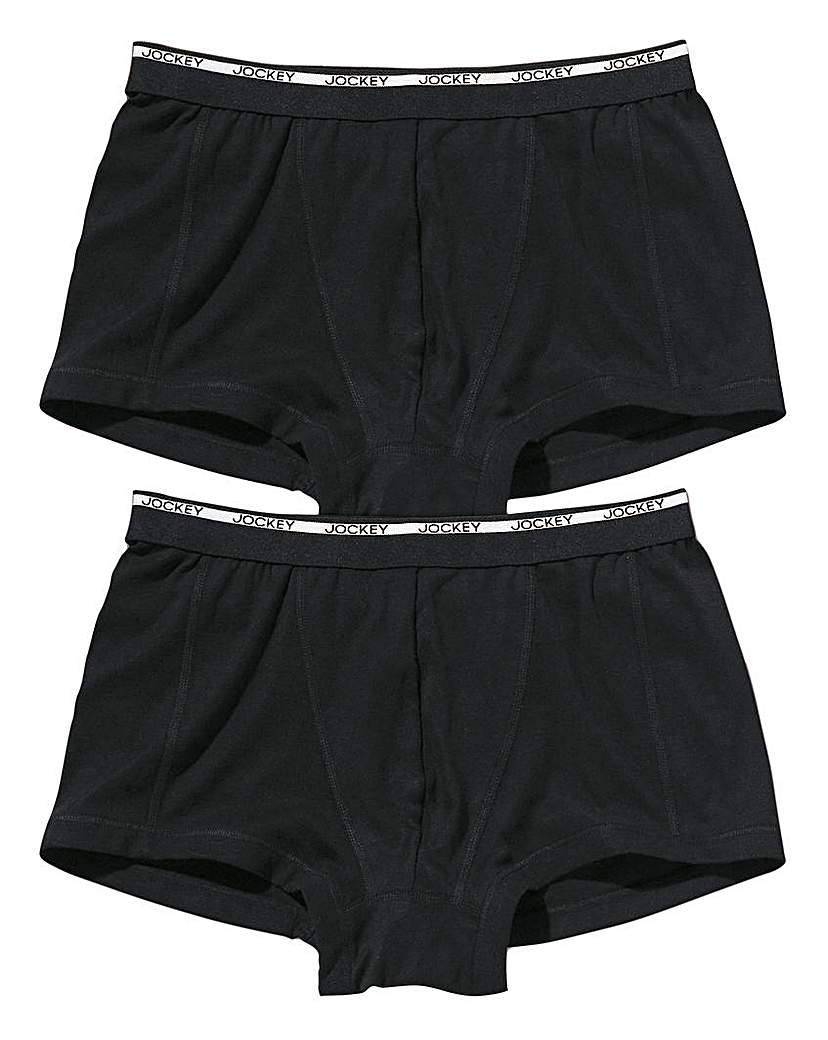 Jockey Pack of 2 Black Trunks Jockey Pack of 2 Black Trunks