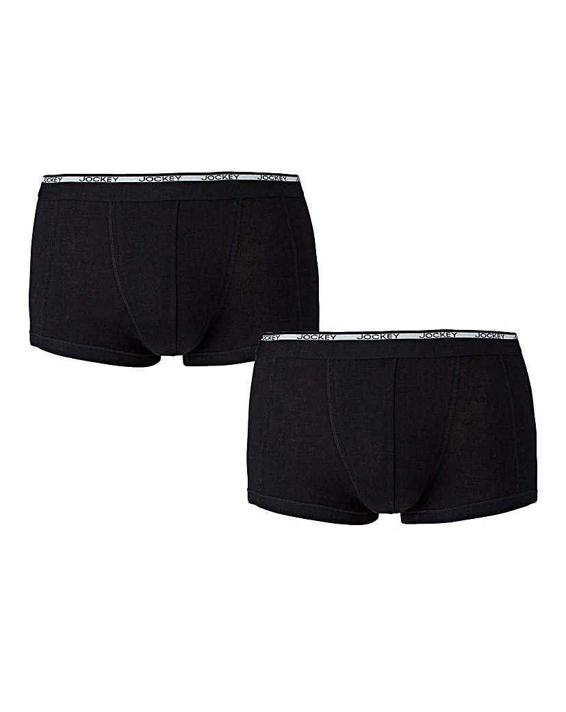 Jockey Pack of 2 Black Trunks Jockey Pack of 2 Black Trunks