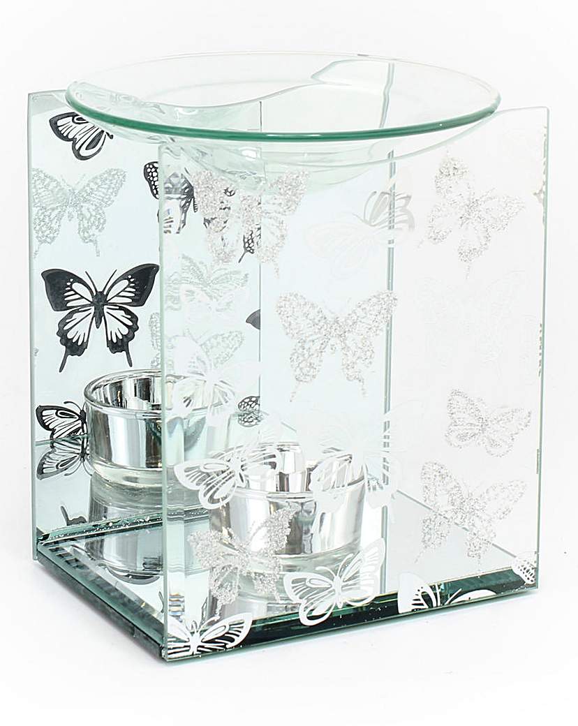 Silver Buttefrly Oil Burner Silver Buttefrly Oil Burner