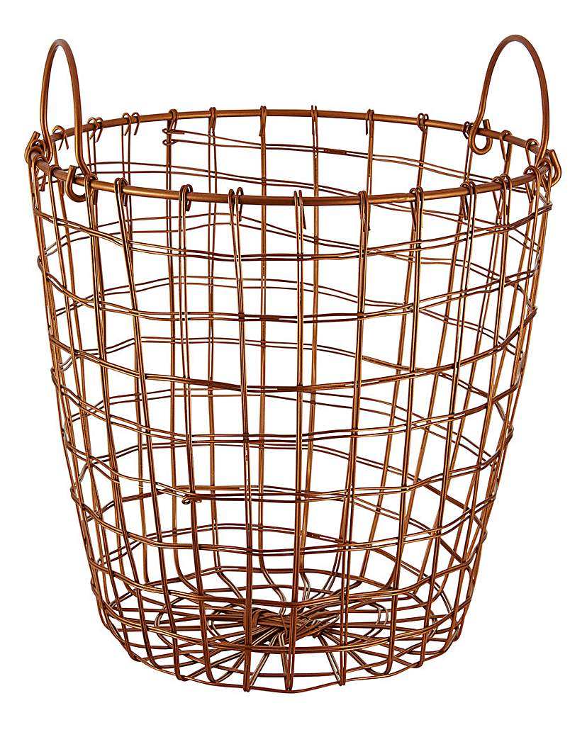 Metal Wire Copper Basket Painted Metal Wire Copper Basket Painted