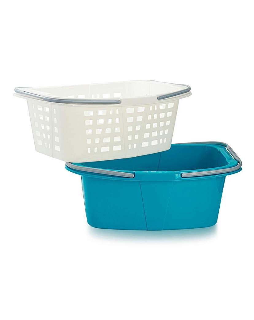 Beldray 2pc Laundry Basket Set Beldray 2pc Laundry Basket Set