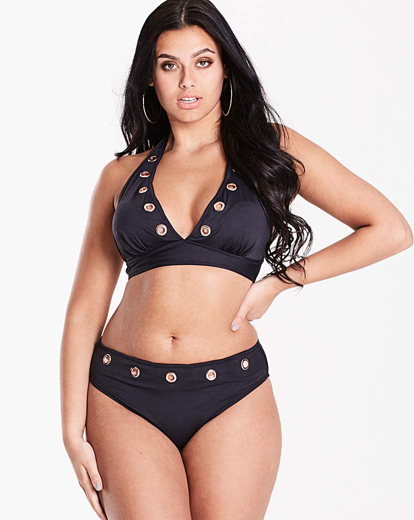 Figleaves Curve Eyelet Detail Bikini Set Figleaves Curve Eyelet Detail Bikini Set