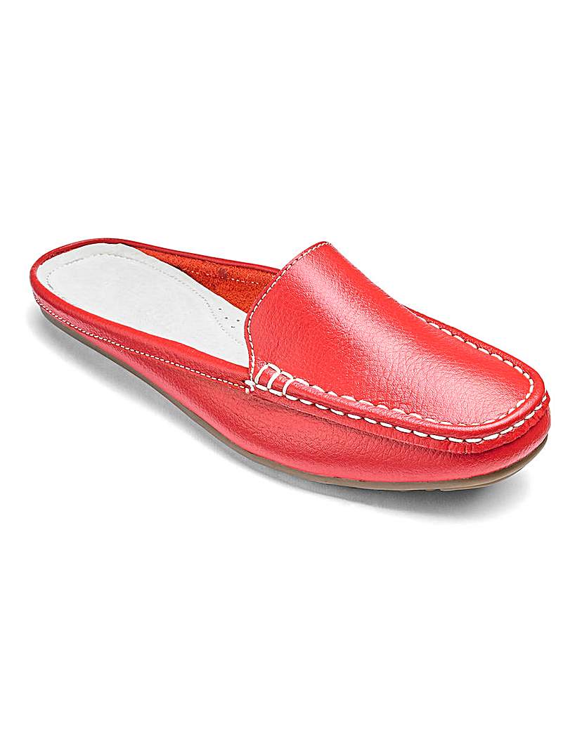 Heavenly Soles Leather Mules E Fit Heavenly Soles Leather Mules E Fit