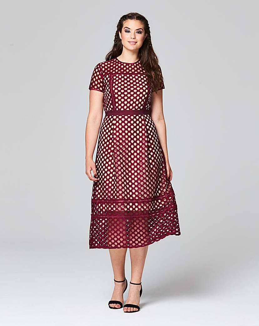 Simply Be Hole Mesh Dress Simply Be Hole Mesh Dress