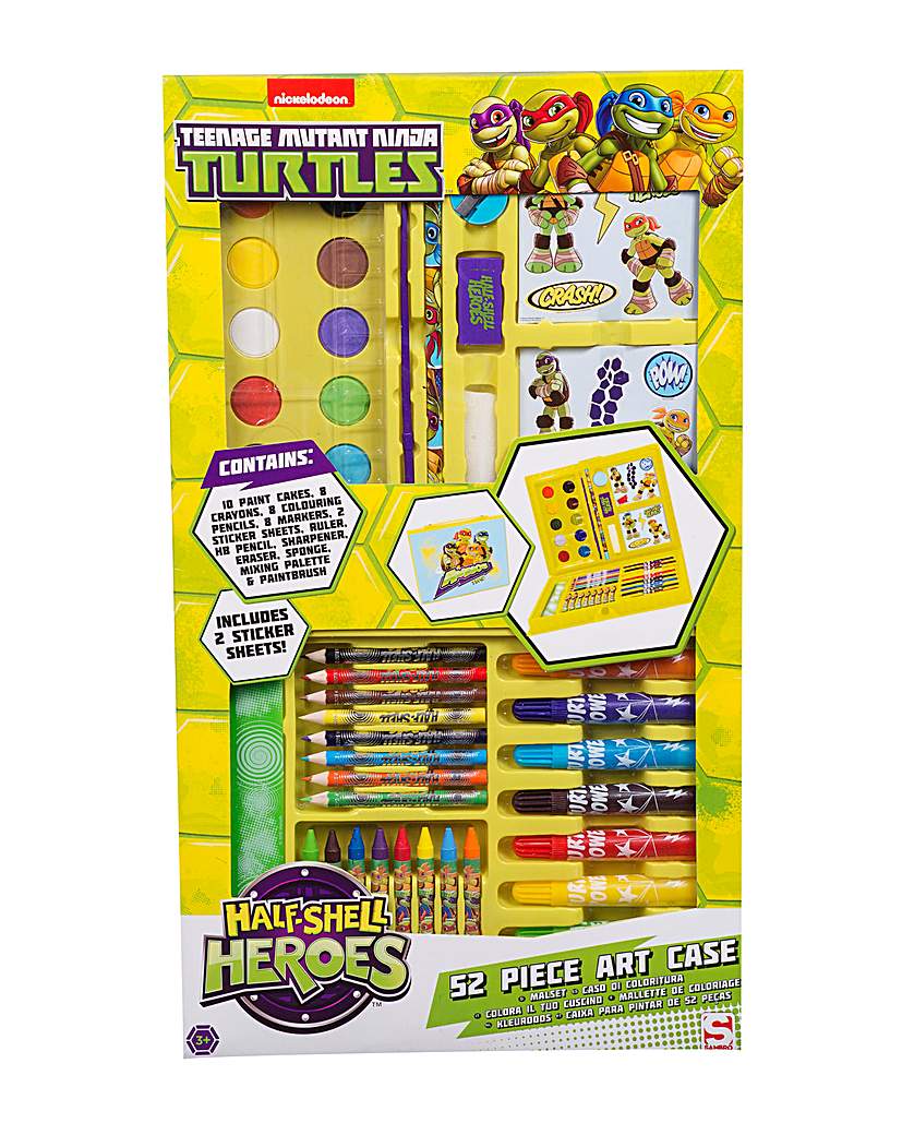 Turtles Half Shell Heroes 52 pc Art Case Turtles Half Shell Heroes 52 pc Art Case