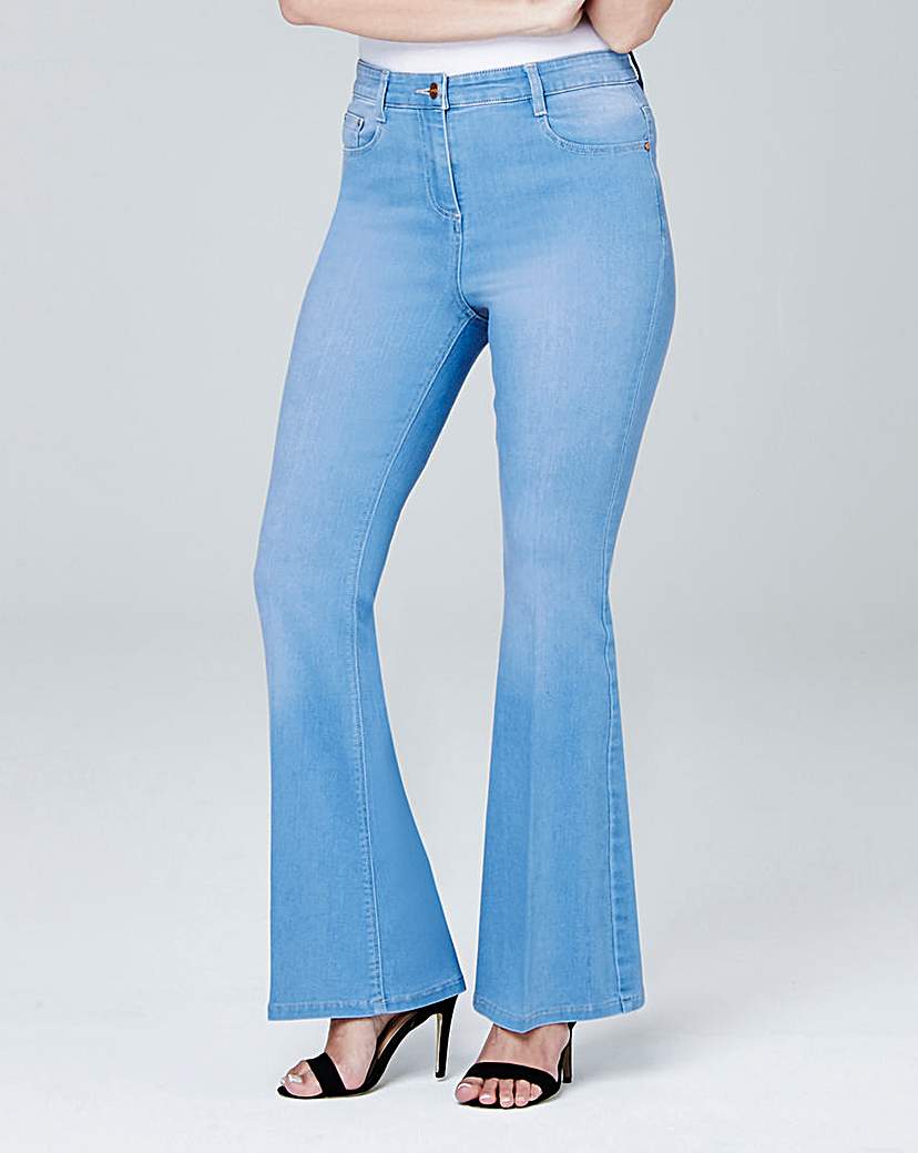 Phoebe High Waist Kick Flare Jeans Short Phoebe High Waist Kick Flare Jeans Short