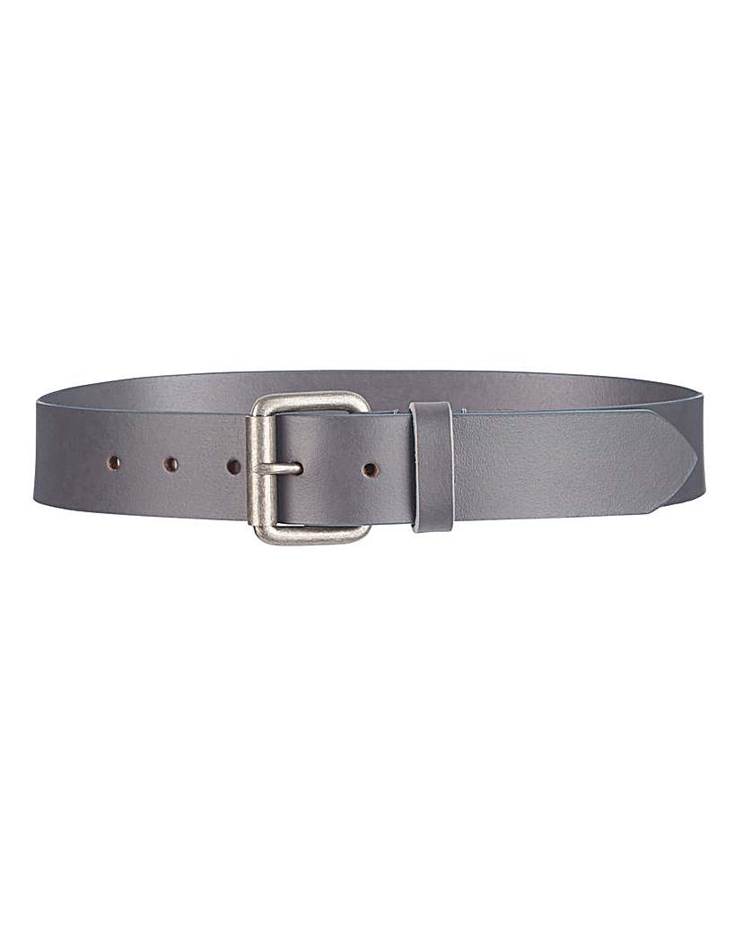 Grey Leather Jeans Belt Grey Leather Jeans Belt