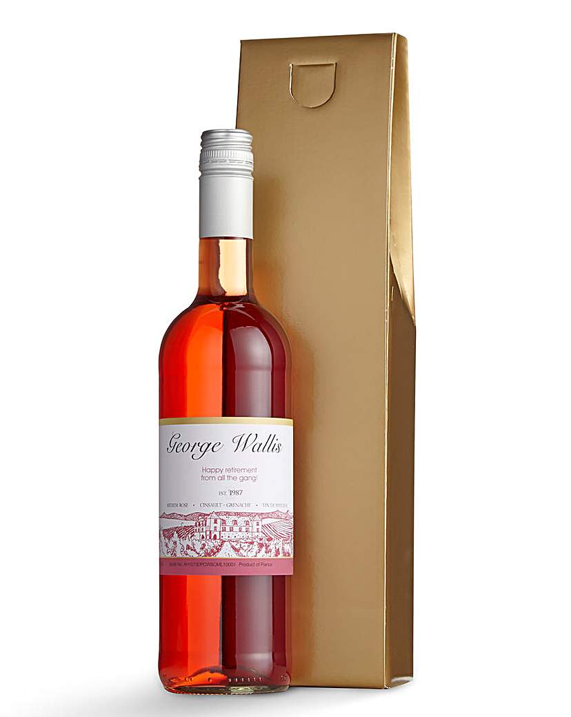 Personalised Rose Wine in a Gift Box Personalised Rose Wine in a Gift Box