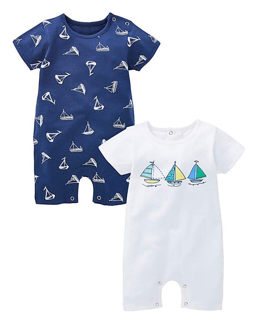 KD Baby Boy Pack of Two Rompers KD Baby Boy Pack of Two Rompers