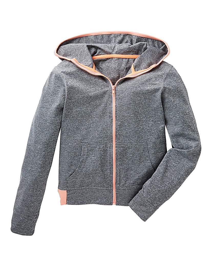 KD Active Girls Grey Full Zip Hoodie KD Active Girls Grey Full Zip Hoodie